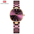 MINIFOCUS Relojes de mujer Reloj de acero simple para mujer